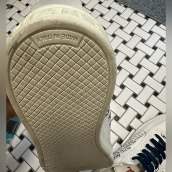 SOLD OUT 
Chanel Artistic White Sneakers with Red and Blue Accents - Picture 12 of 15